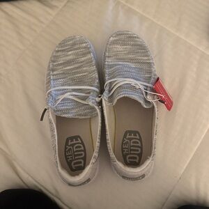 Hey Dude Light Gray Slip-On Shoes